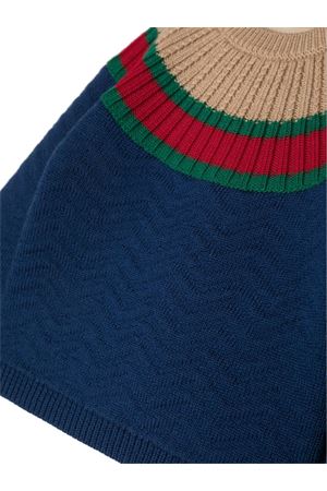 Navy Blue Wool Jumper GUCCI KIDS | 739064XKDA54670